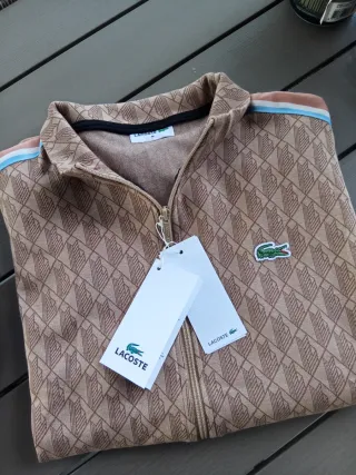 Tuta Lacoste uomo beige/marrone