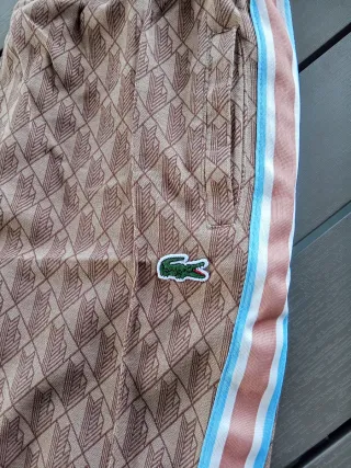 Tuta Lacoste uomo beige/marrone
