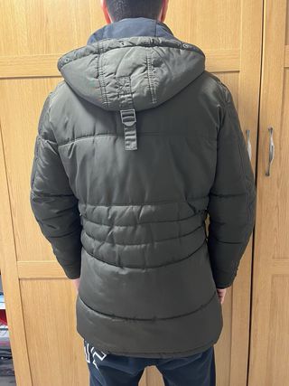 Abrigo plumífero hombre verde