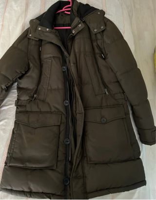 Abrigo plumífero hombre verde