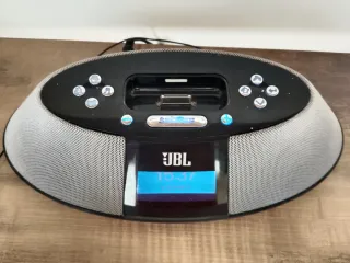 Radio despertador - Reloj JBL Negro/Plateado