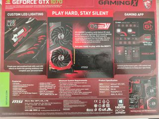 MSI GTX 1070 Gaming X Tarjeta Gráfica