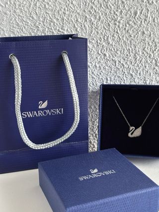 Collar Swarovski Cisne Plata · Original