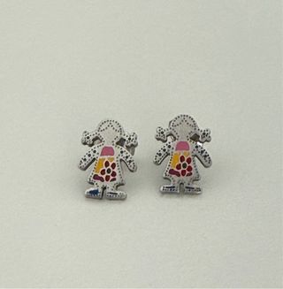 Pendientes niña multicolor
