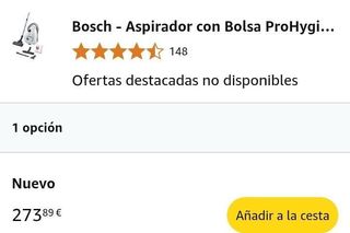 Aspirador Bosch Serie 4 ProHygienic