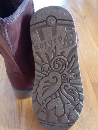 Botas marrones de pelo nuevas