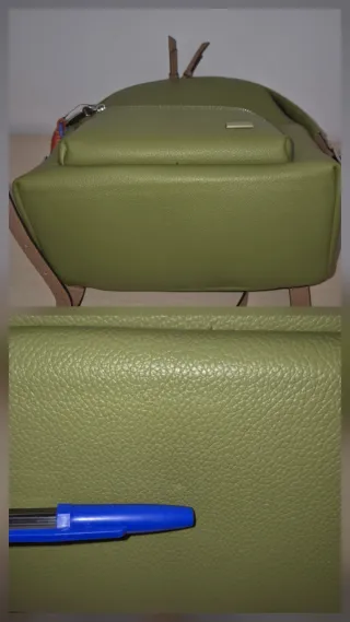 Mochila verde estilo casual