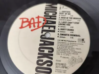 Vinilo / Vinyl Michael Jackson BAD (1987)