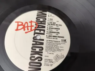 Vinilo / Vinyl Michael Jackson BAD (1987)