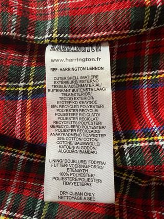 Chaqueta Harrington Negra Ripstop Talla S