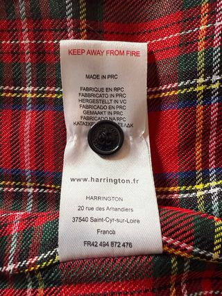 Chaqueta Harrington Negra Ripstop Talla S