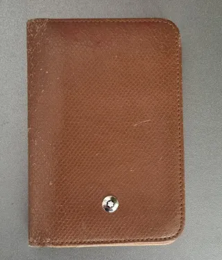 Cartera de piel  mont blanc