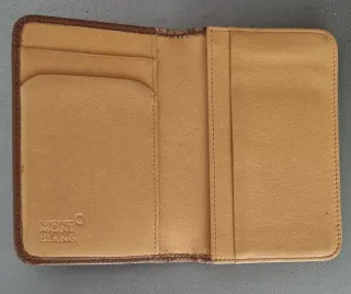 Cartera de piel  mont blanc