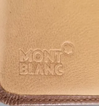 Cartera de piel  mont blanc