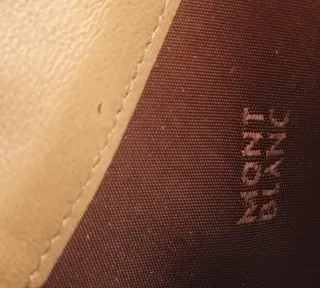 Cartera de piel  mont blanc