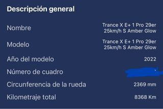 GIANT TRANCE X E+ 1 PRO 29 L AMBER GLOW - TALLA S