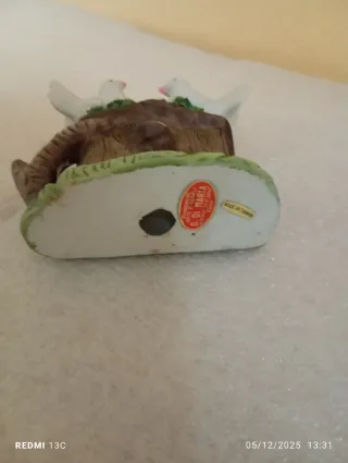 Piccolo soprammobile porcellana colombe