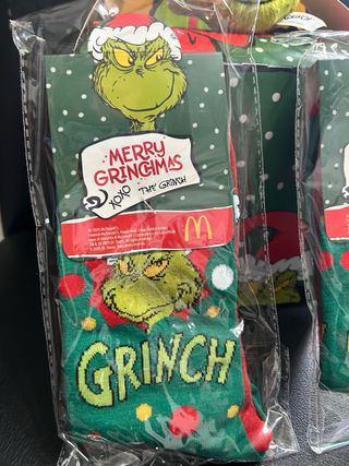 Calzini Grinch McDonald's Natale più grinch verde