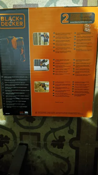 Taladro Black & Decker 550W y atornilladora Makita