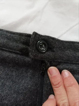 Traje Chaqueta y Falda Lana y Terciopelo Talla 46