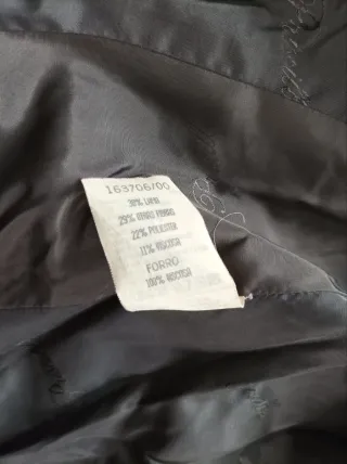 Traje Chaqueta y Falda Lana y Terciopelo Talla 46