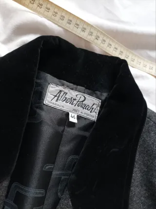 Traje Chaqueta y Falda Lana y Terciopelo Talla 46