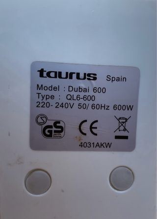Calefactor Taurus Dubái 600 bajo consumo