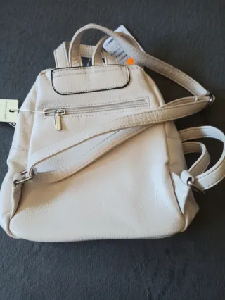 Mochila Silvia Rosa Beige Flores