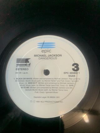 Vinilo Michael Jackson Dangerous