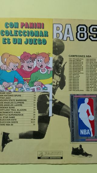 Álbum Panini NBA 89 - Baloncesto