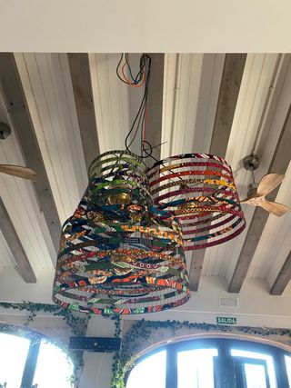 Lámpara Les Mégawax Multicolor Tela (7)