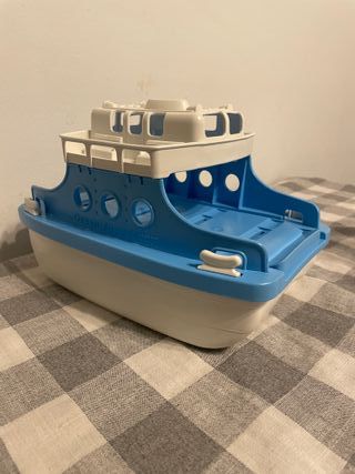 Barco Ferry Green Toys Azul y Blanco