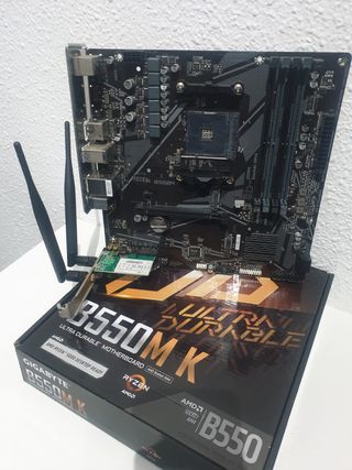 Pack Placa Gigabyte B550M K + Ryzen 5 5600G+Wifi
