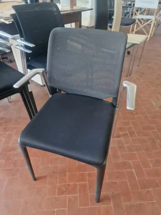 Sedie Vitra Medaslim Nere e Argento