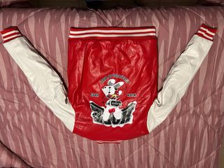 Chaqueta Varsity Roja y Blanca (unisex)