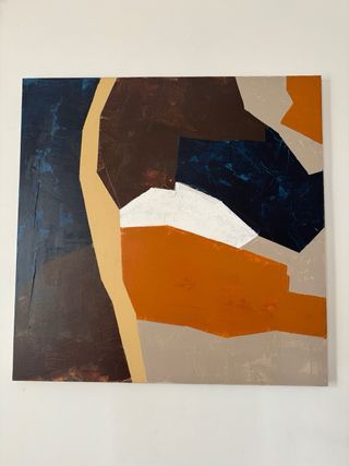 2 Quadri Astratti Acrilici 100x100cm