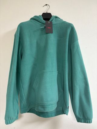 Felpa Levi's Teal con Cappuccio