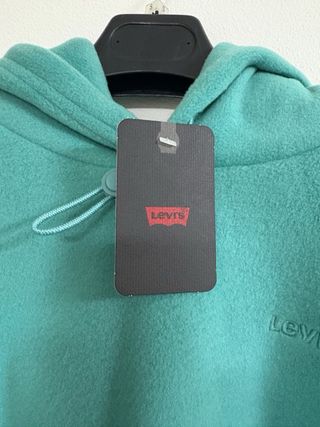 Felpa Levi's Teal con Cappuccio