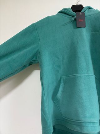Felpa Levi's Teal con Cappuccio