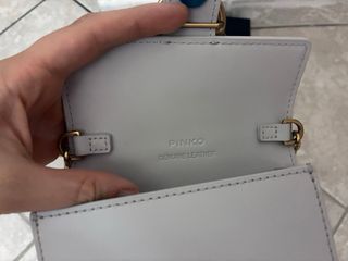 Borsa Pinko Grigio modello micro