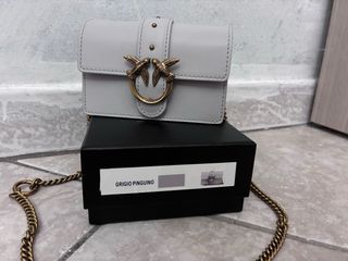Borsa Pinko Grigio modello micro