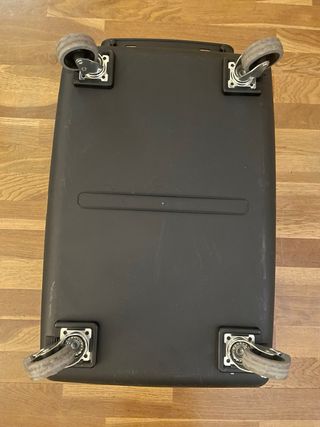 Transportín perro ruedas gris y negro