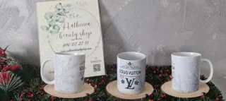 Taza Louis Vuitton Diseño Mármol