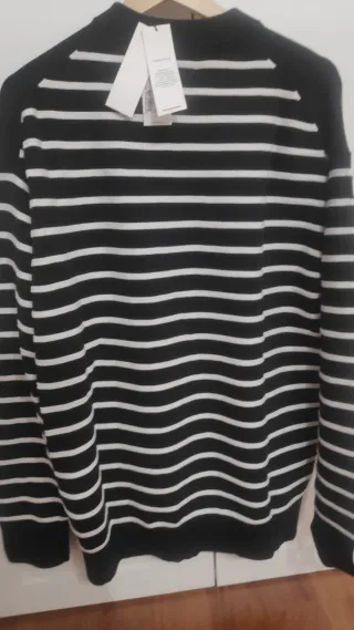 Jersey Calvin Klein Rayas Negras y Blancas