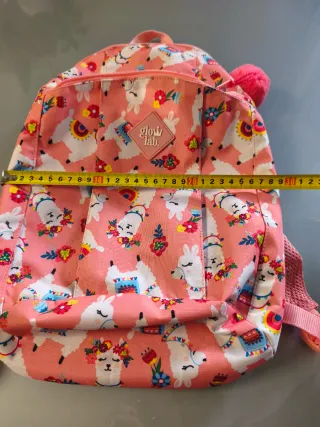 Mochila infantil con estampado de llamas