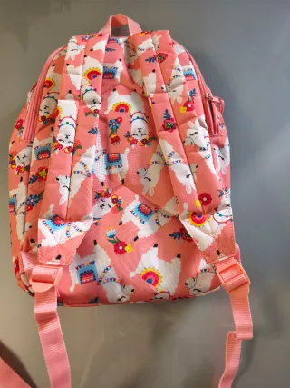 Mochila infantil con estampado de llamas