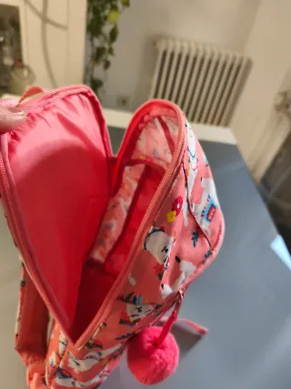 Mochila infantil con estampado de llamas