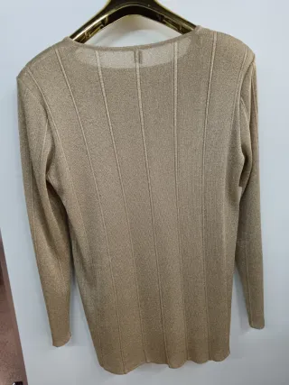 Blusa fiesta dorada elegante