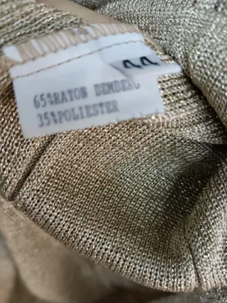 Blusa fiesta dorada elegante