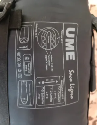 Saco de dormir UME Ligero 210x80x50cm